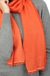 Cashmere & Seta pashmina scarva arancio solare 170x25cm